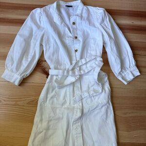 Who what wear white denim dress